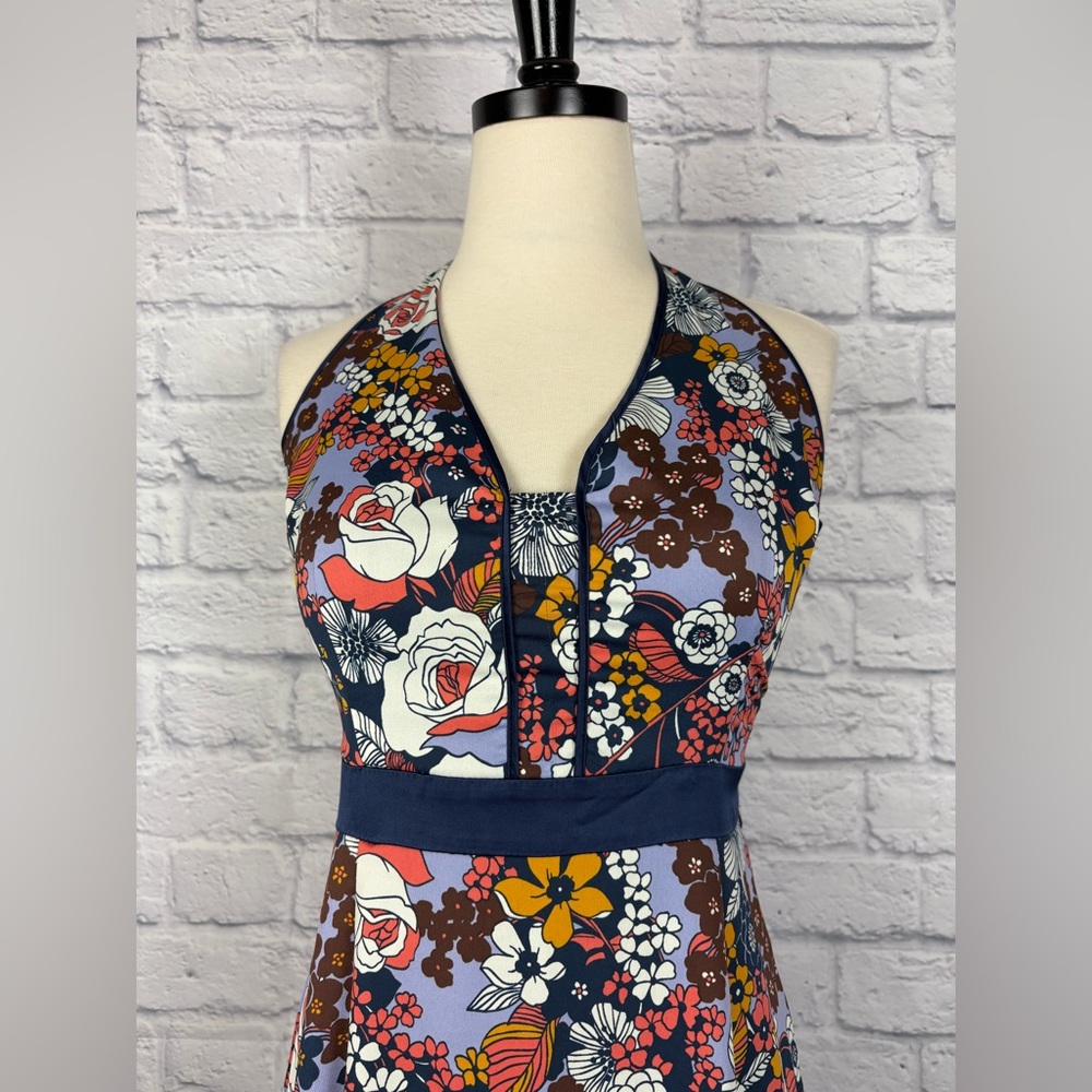 Mod Cloth floral maxi halter size 2 - Picture 3 of 7